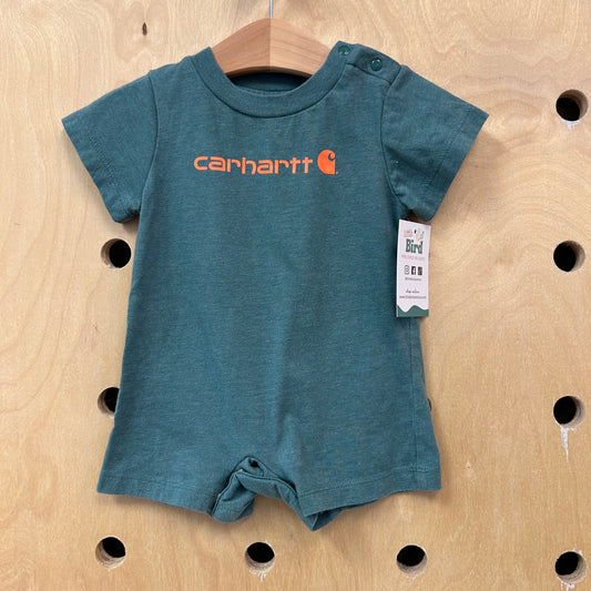 Green Logo Romper