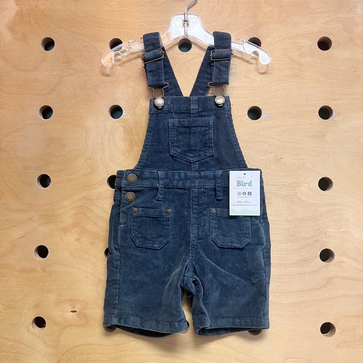 Green Cord Shortalls