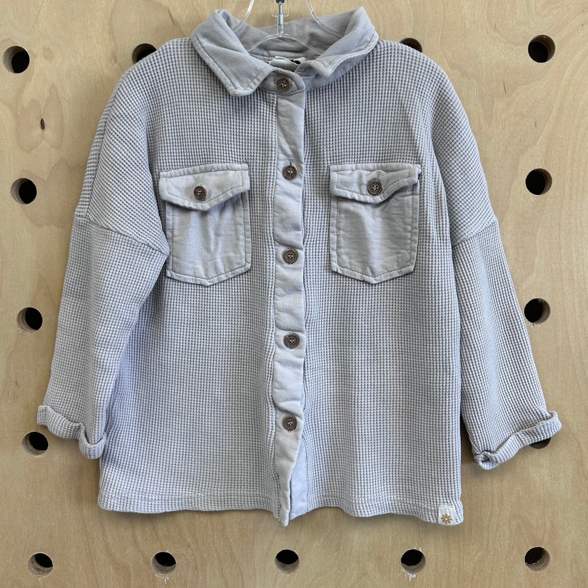 Grey Thermal Button Up