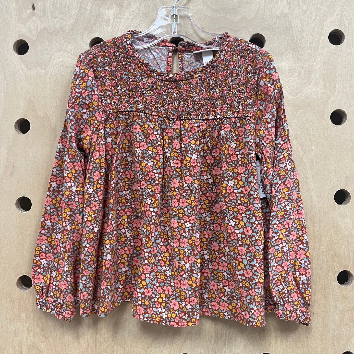 Tan Floral Top