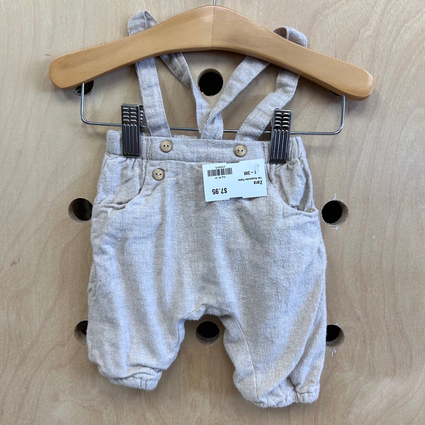 Tan Suspender Pants