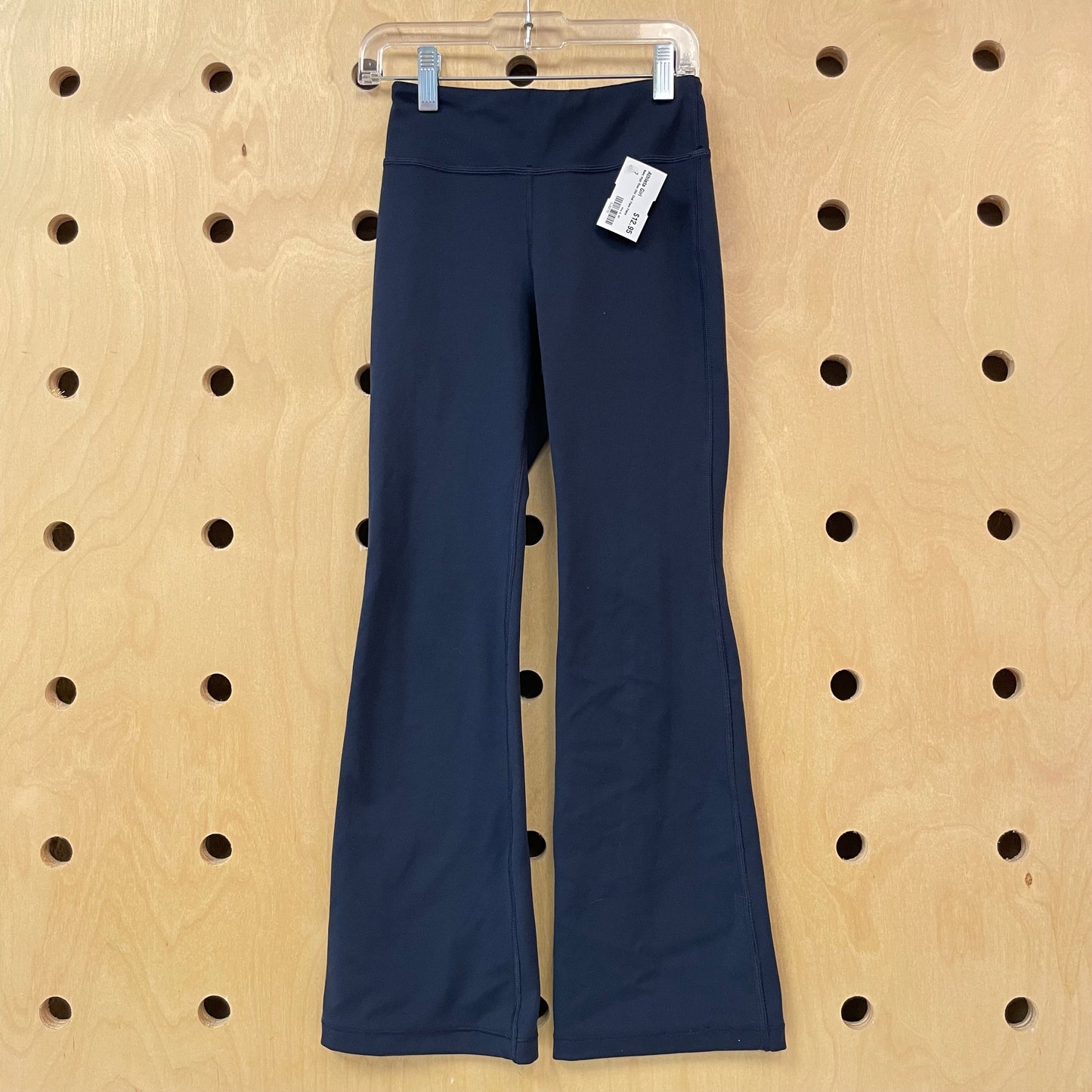 Navy High Rise Chit Chat Flare Pants