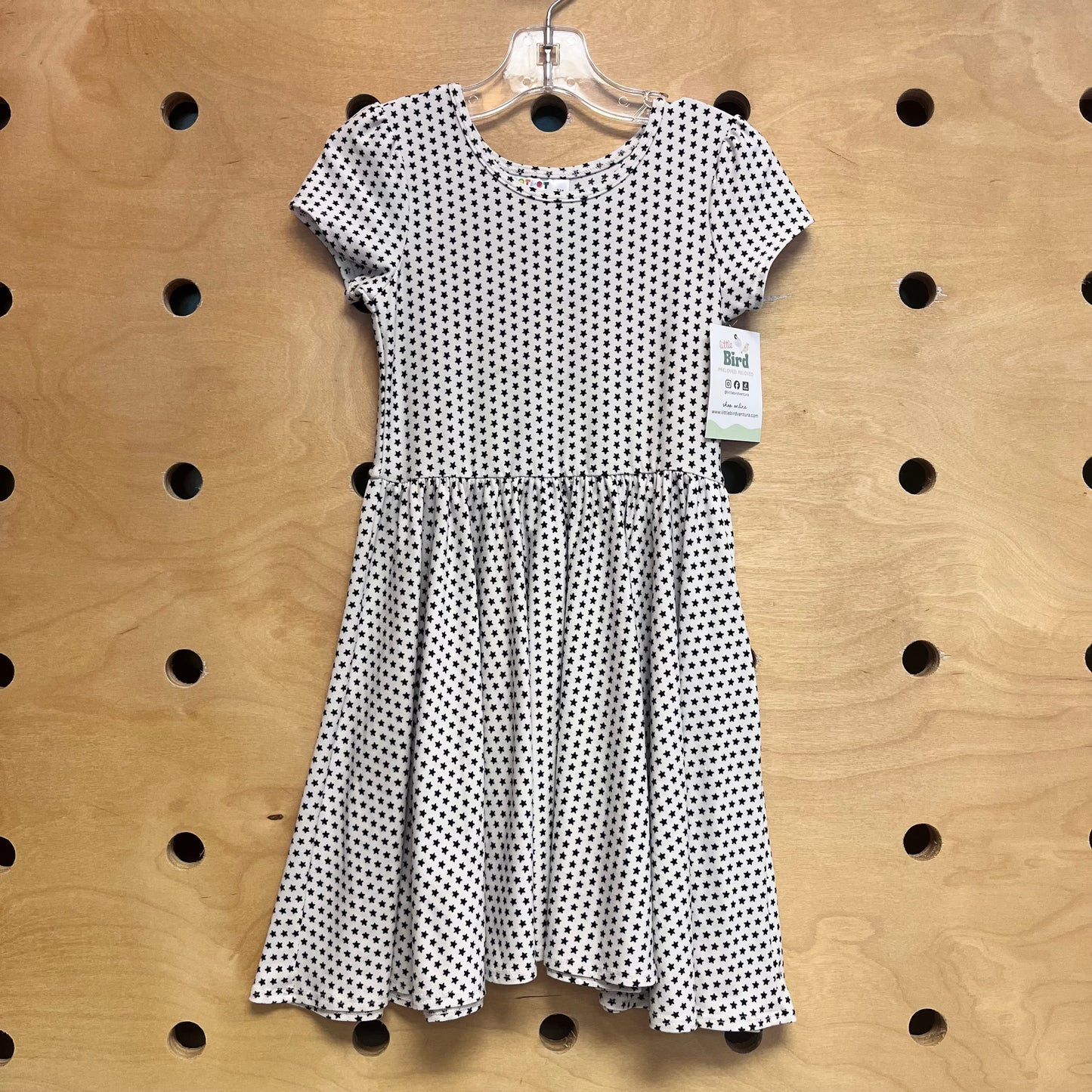 Black/White Stars Twirl Dress
