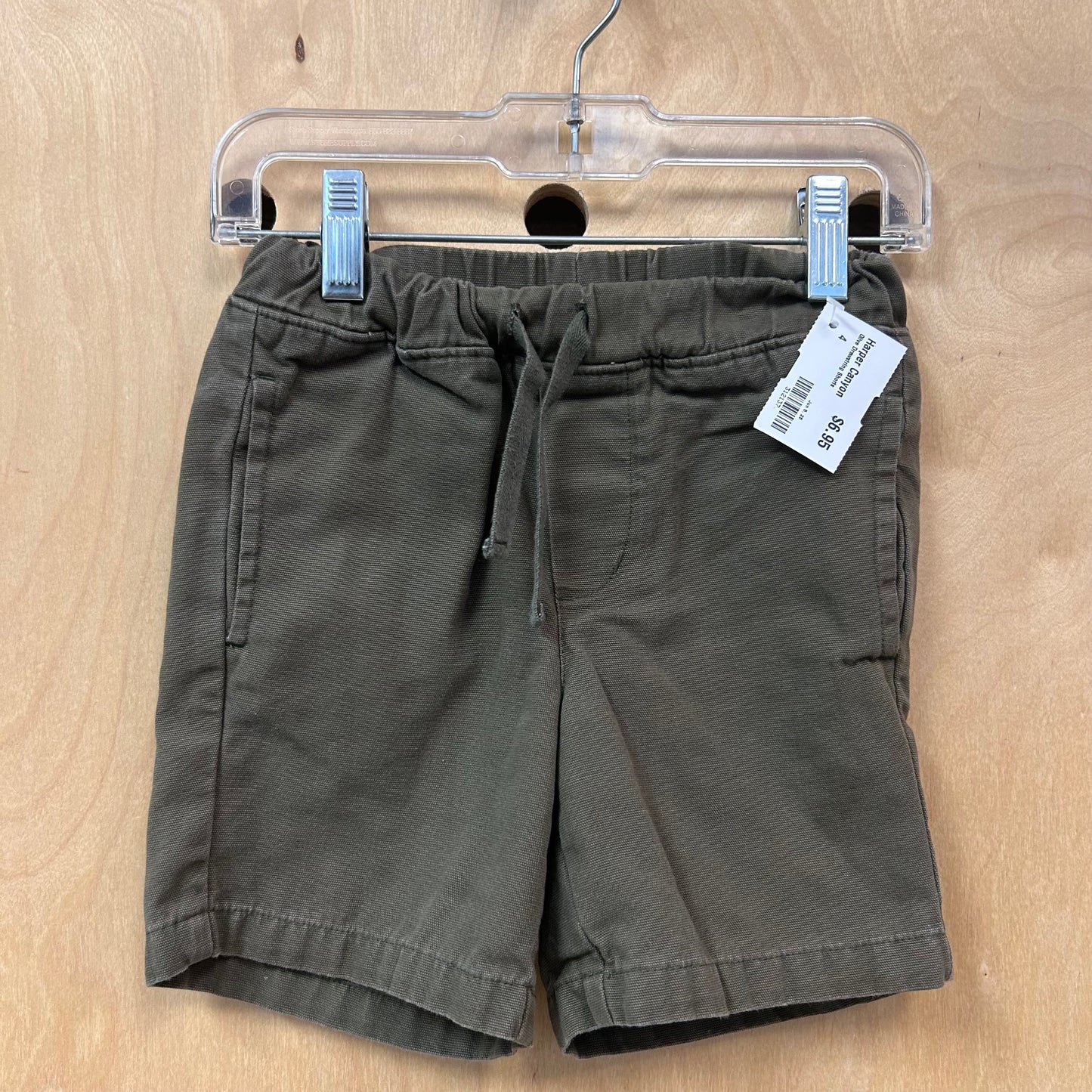 Olive Drawstring Shorts