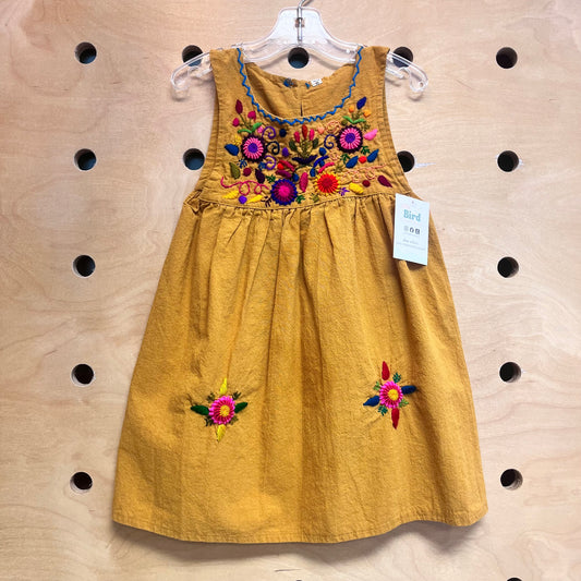 Mustard Floral Dress