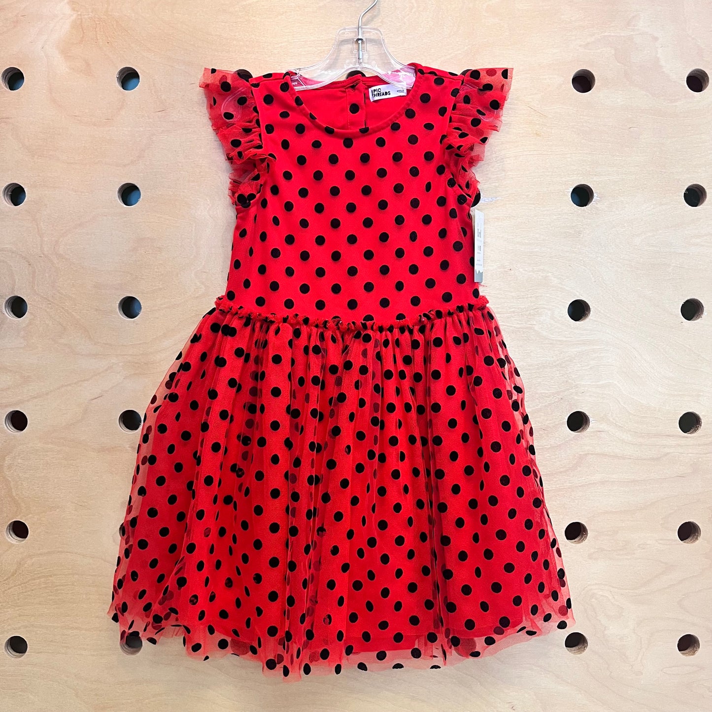 Red/Black Polka Dot Tulle Dress
