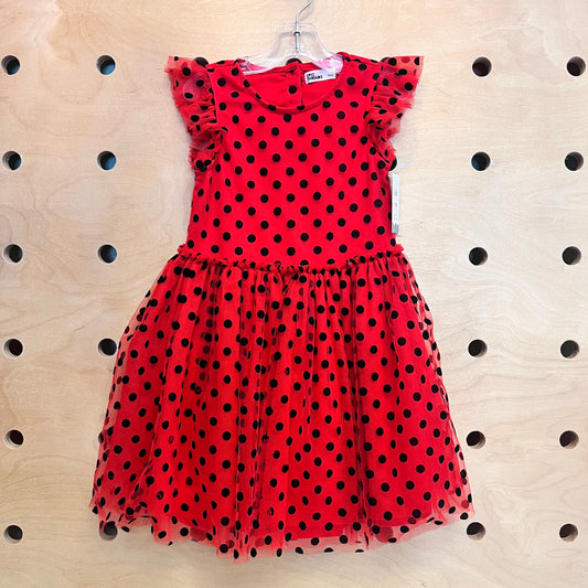 Red/Black Polka Dot Tulle Dress