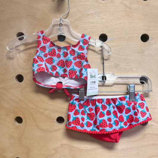 Blue Strawberry 2pc. Swimsuit