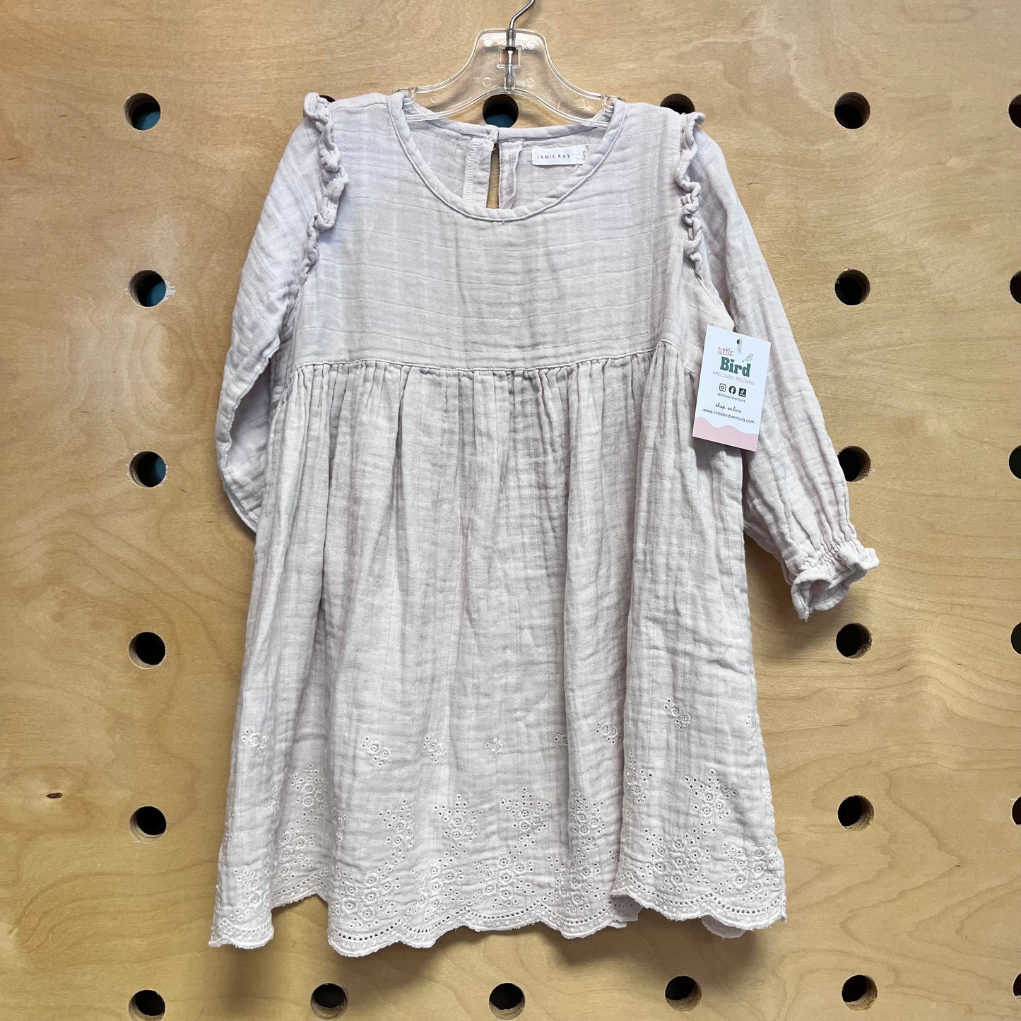 Blush Eyelet Gauze Dress