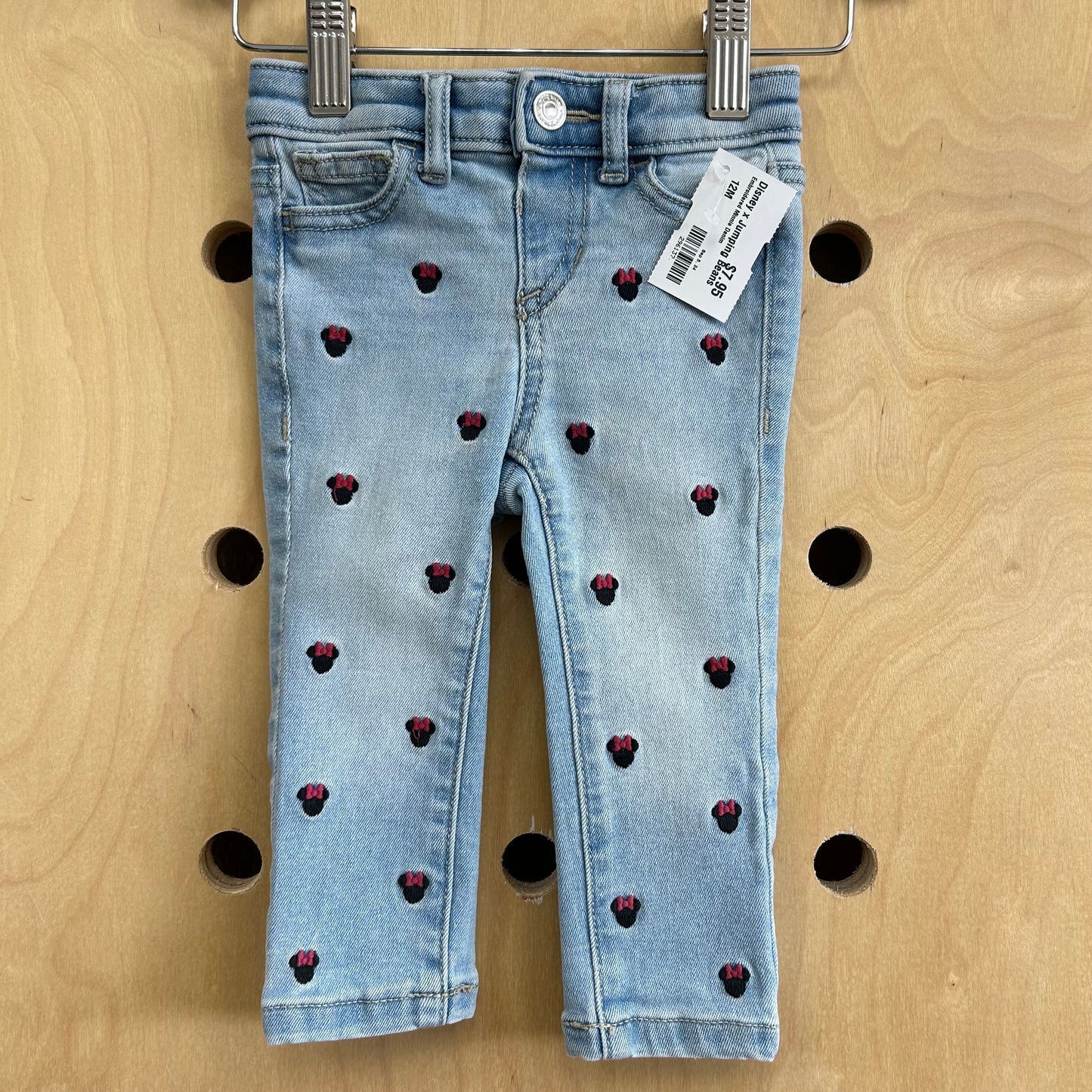 Embroidered Minnie Denim Jeggings