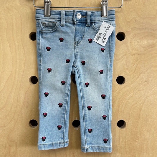 Embroidered Minnie Denim Jeggings