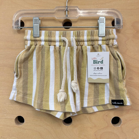 Yellow/White Striped Shorts