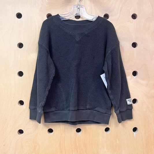 Black Waffle Pullover