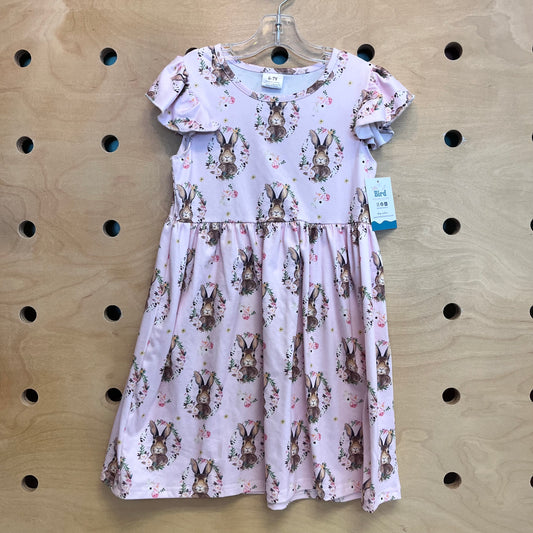 Pink Floral Bunny Dress