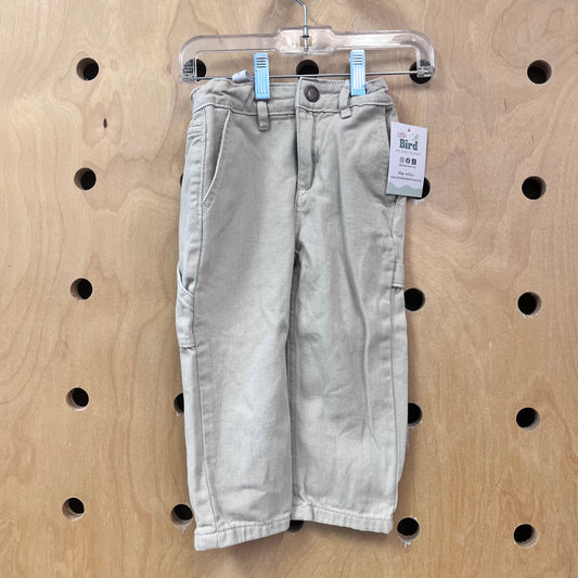 Beige Denim Pants