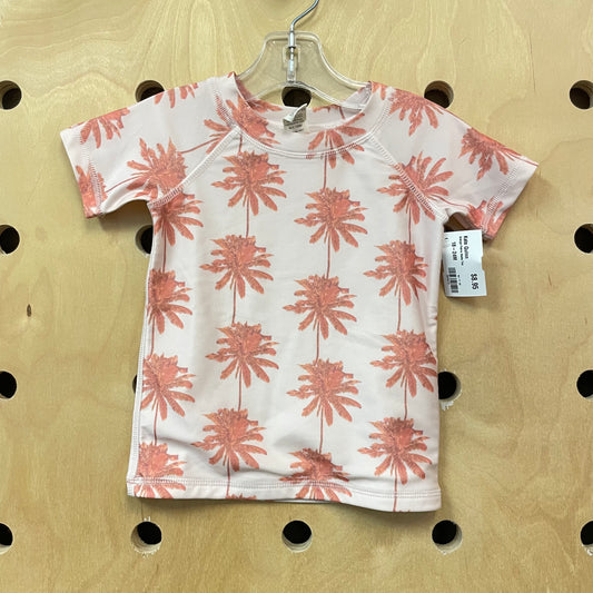 Orange Palms Swim Tee