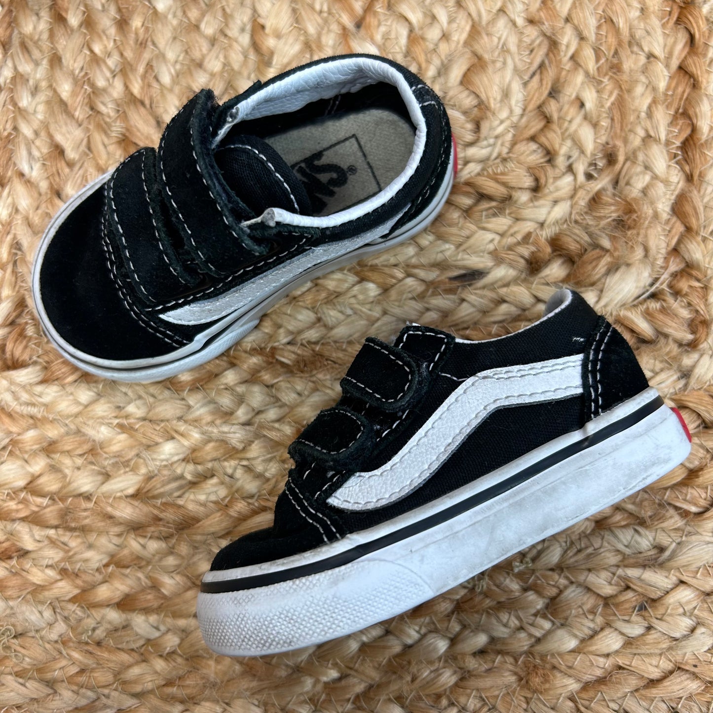 Black Classic Velcro Sneakers
