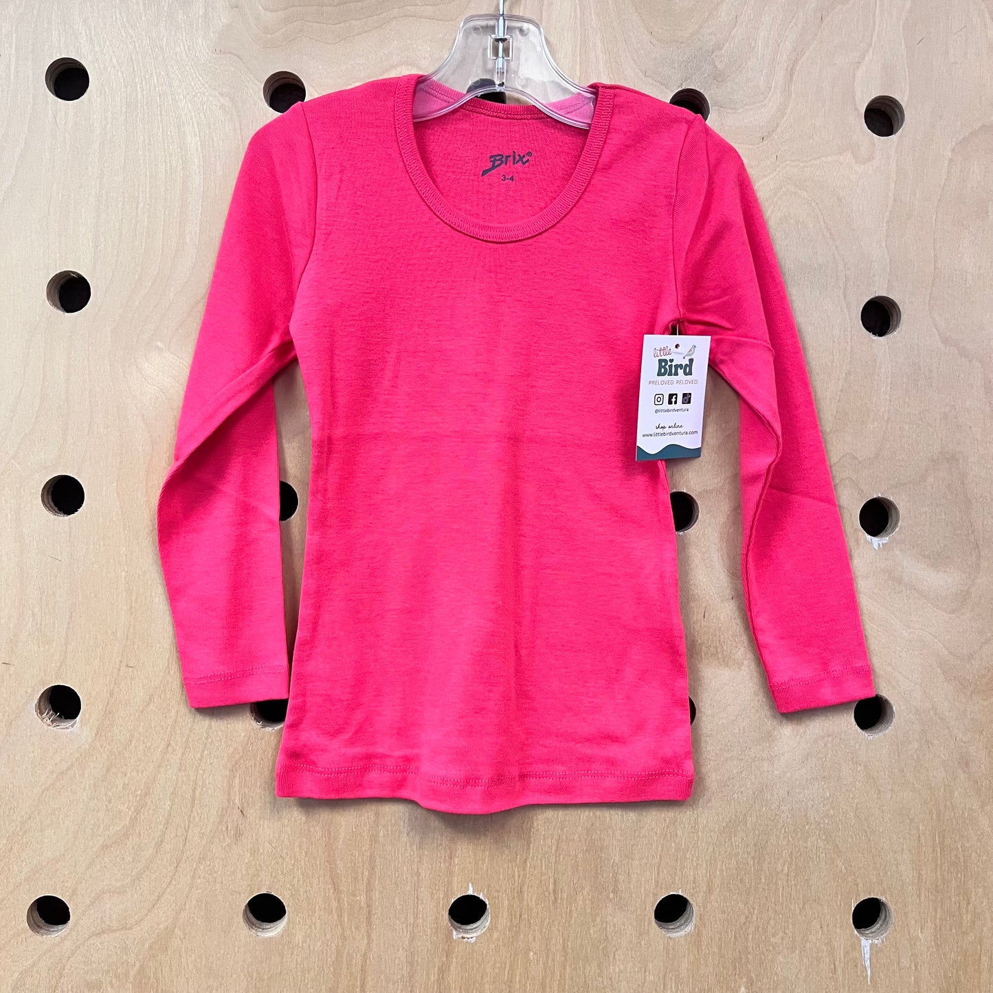 Hot Pink LS Tee