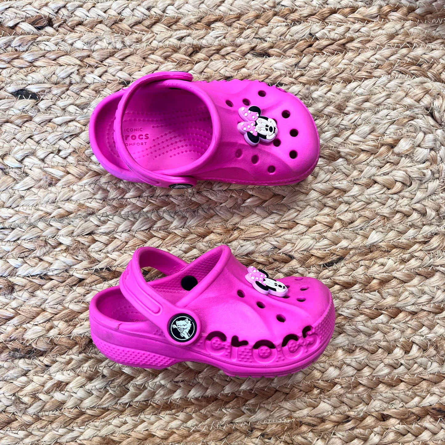 Pink "Minnie Charm' Clogs