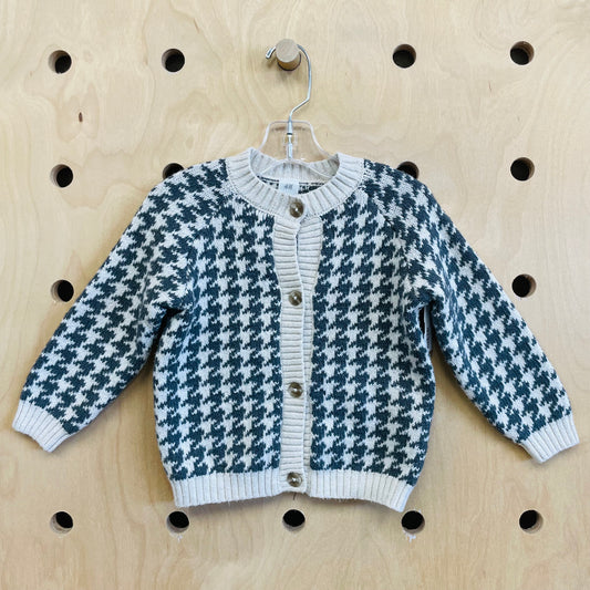 Grey Houndstooth Sweater