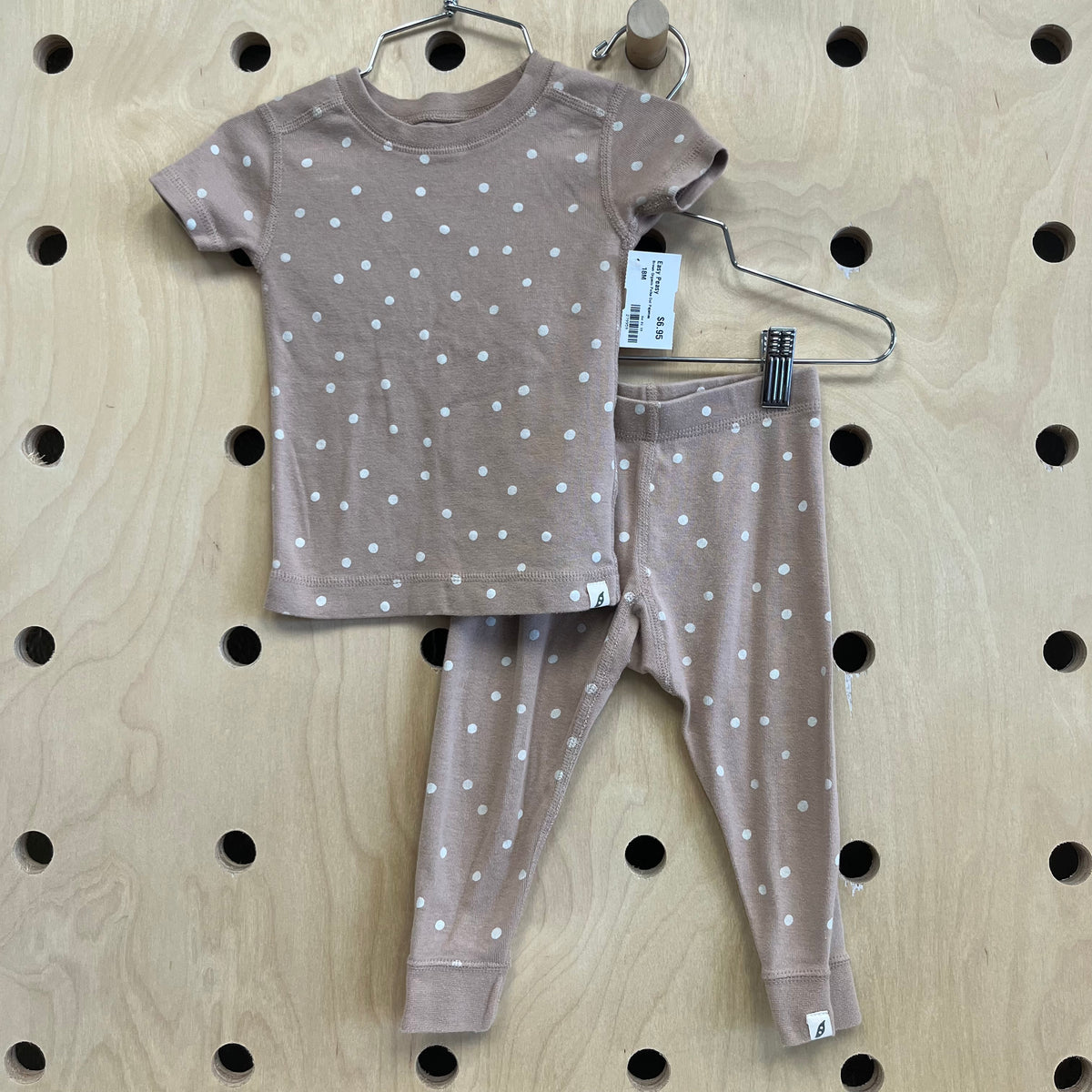 Brown Organic Polka Dot Pajamas