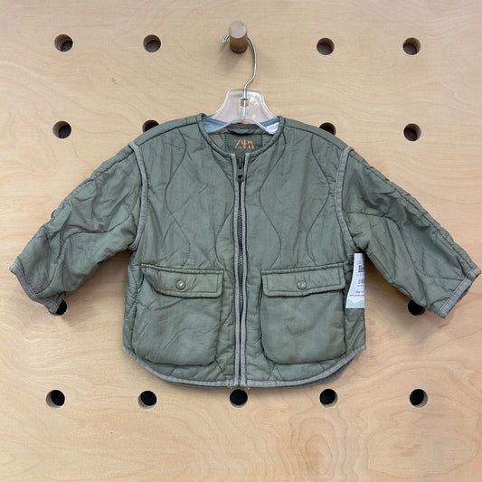 Green Quilted Jacket