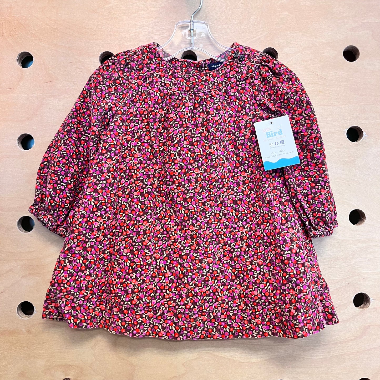 Pink/Purple Floral Cord Dress
