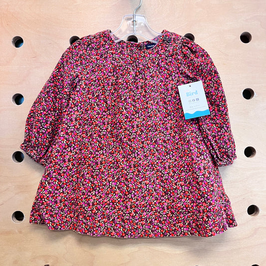 Pink/Purple Floral Cord Dress