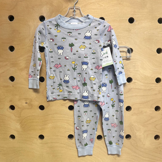 Organic Blue Miffy Mushroom Pajamas
