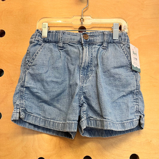 Light Wash Soft Denim Shorts