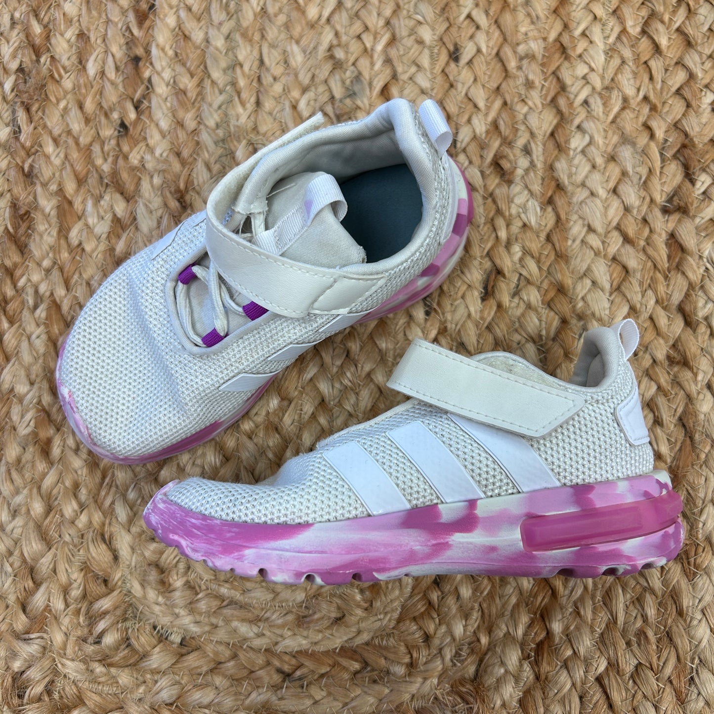 White/Pink Racer TR23 Sneakers