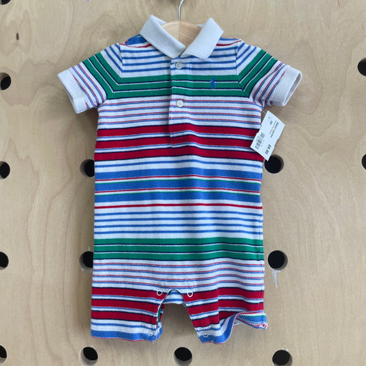 Striped Polo Romper