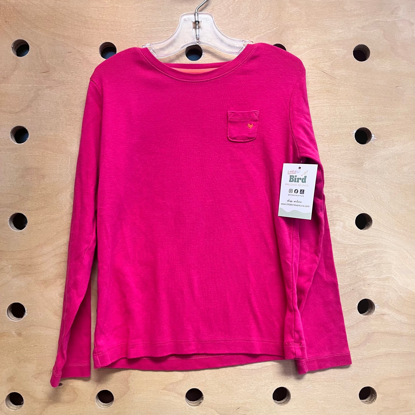 Pink/Orange Embroider Heart LS