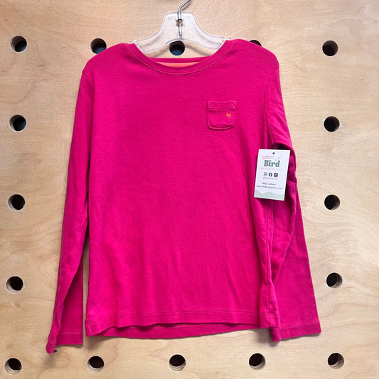 Pink/Orange Embroider Heart LS