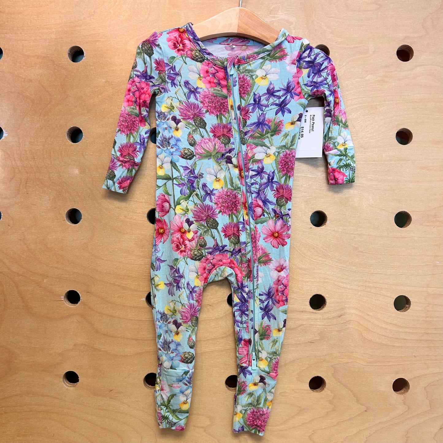 Blue/Pink Floral Zippy