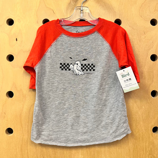 Orange/Grey Ghost Ringer Tee