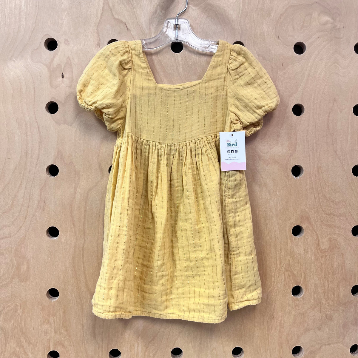 Yellow + Gold Striped Dress