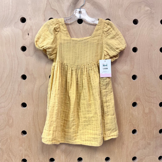 Yellow + Gold Striped Dress