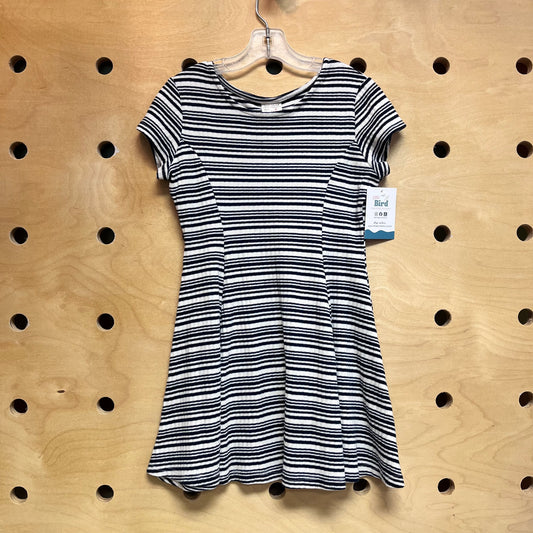 Black/White Ribbed Dress