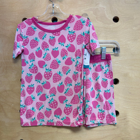 Pink Strawberries Bamboo PJ's