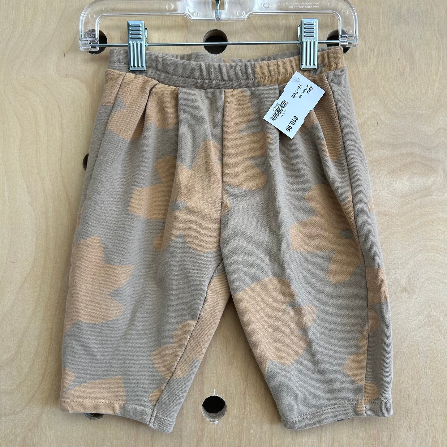 Tan Floral Pants
