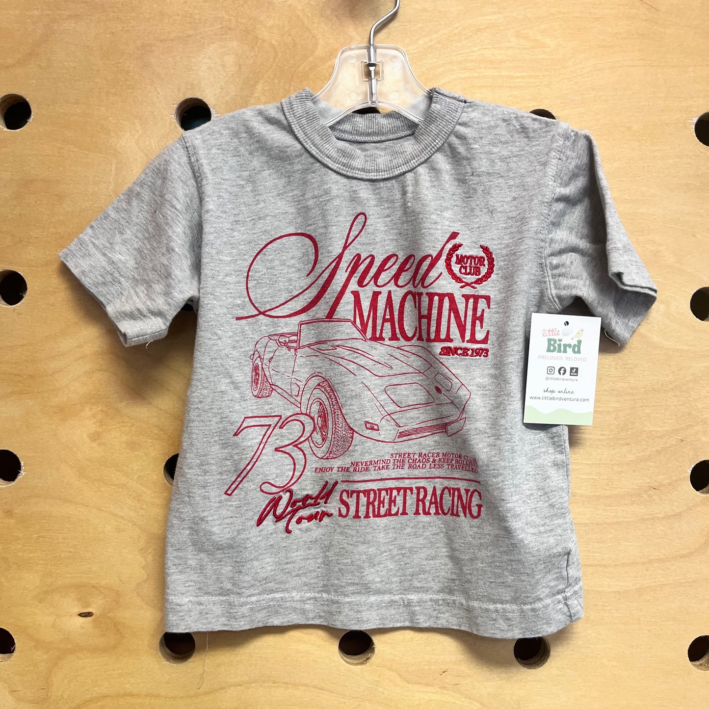 Grey 'Speed Machine' Tee