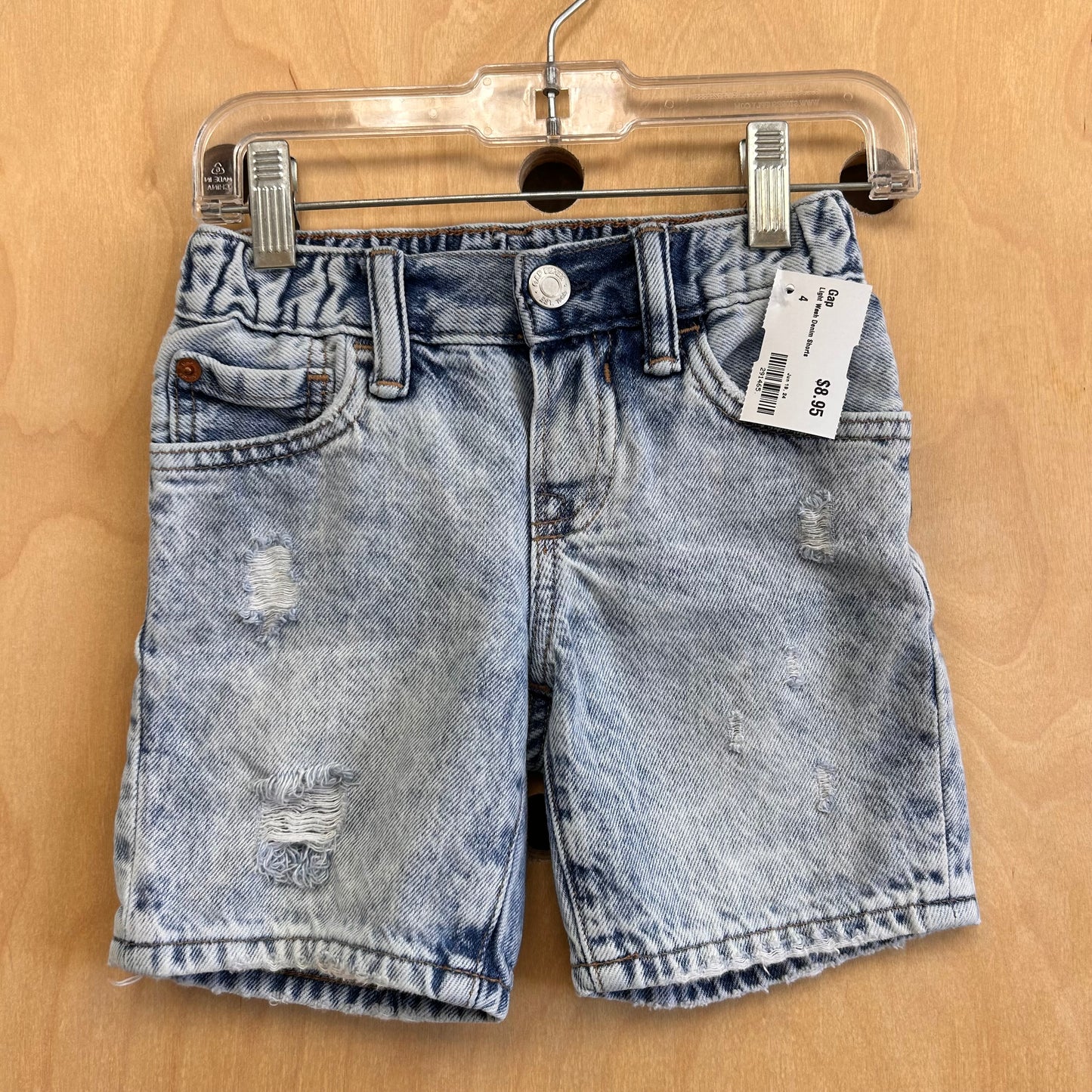 Light Wash Denim Shorts