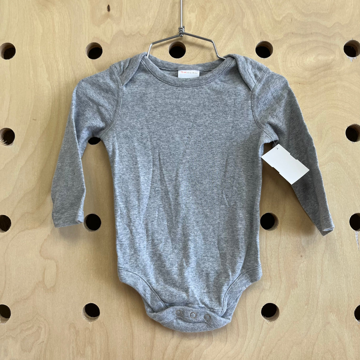 Grey Long Sleeve Bodysuit