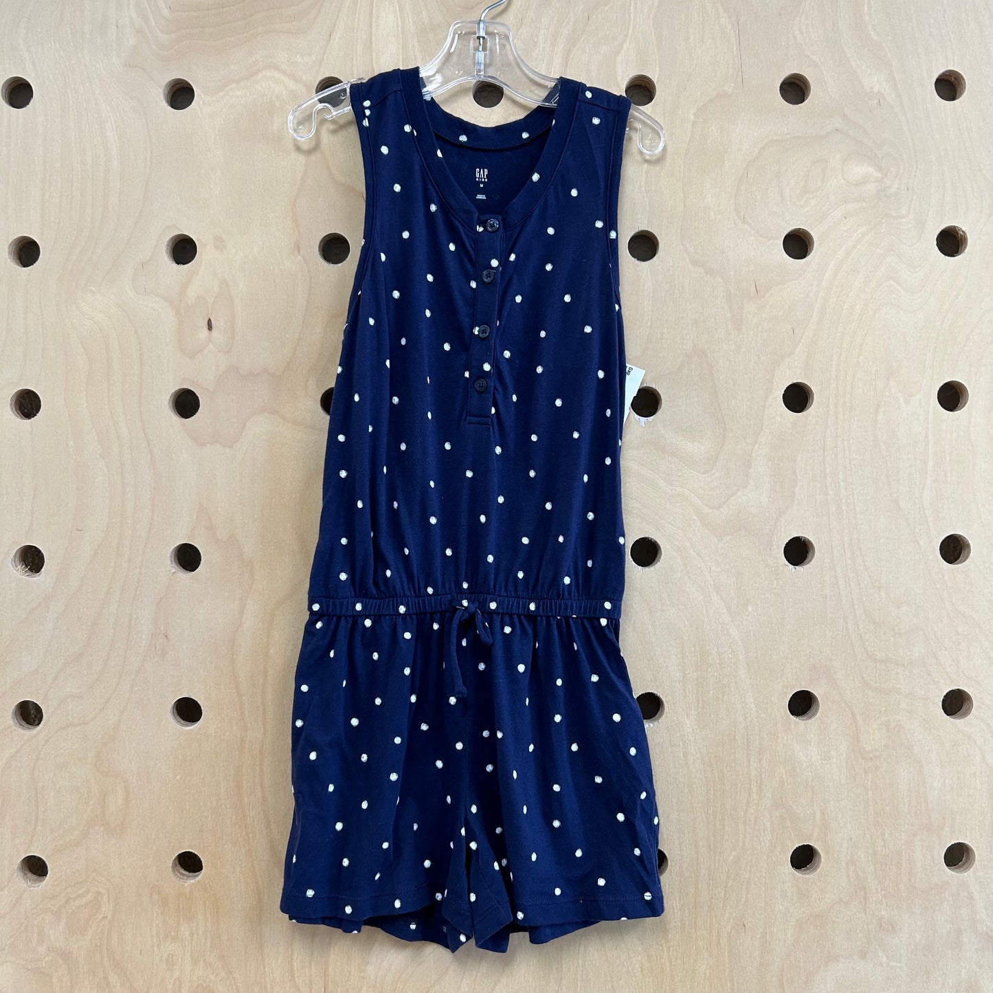 Blue Polka Dot Romper
