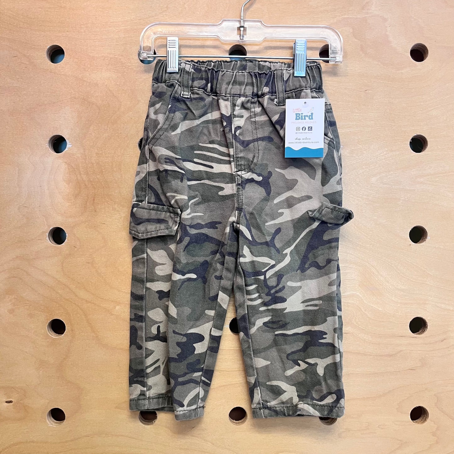 Pull On Camo Cargo Pants