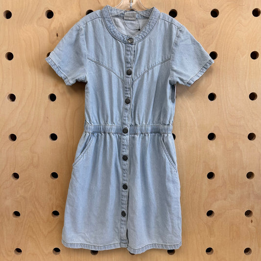 Denim Snap Dress