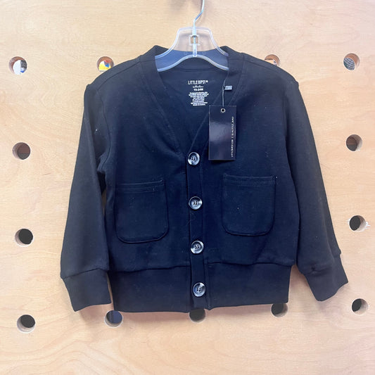 Black Button Cardigan NEW!