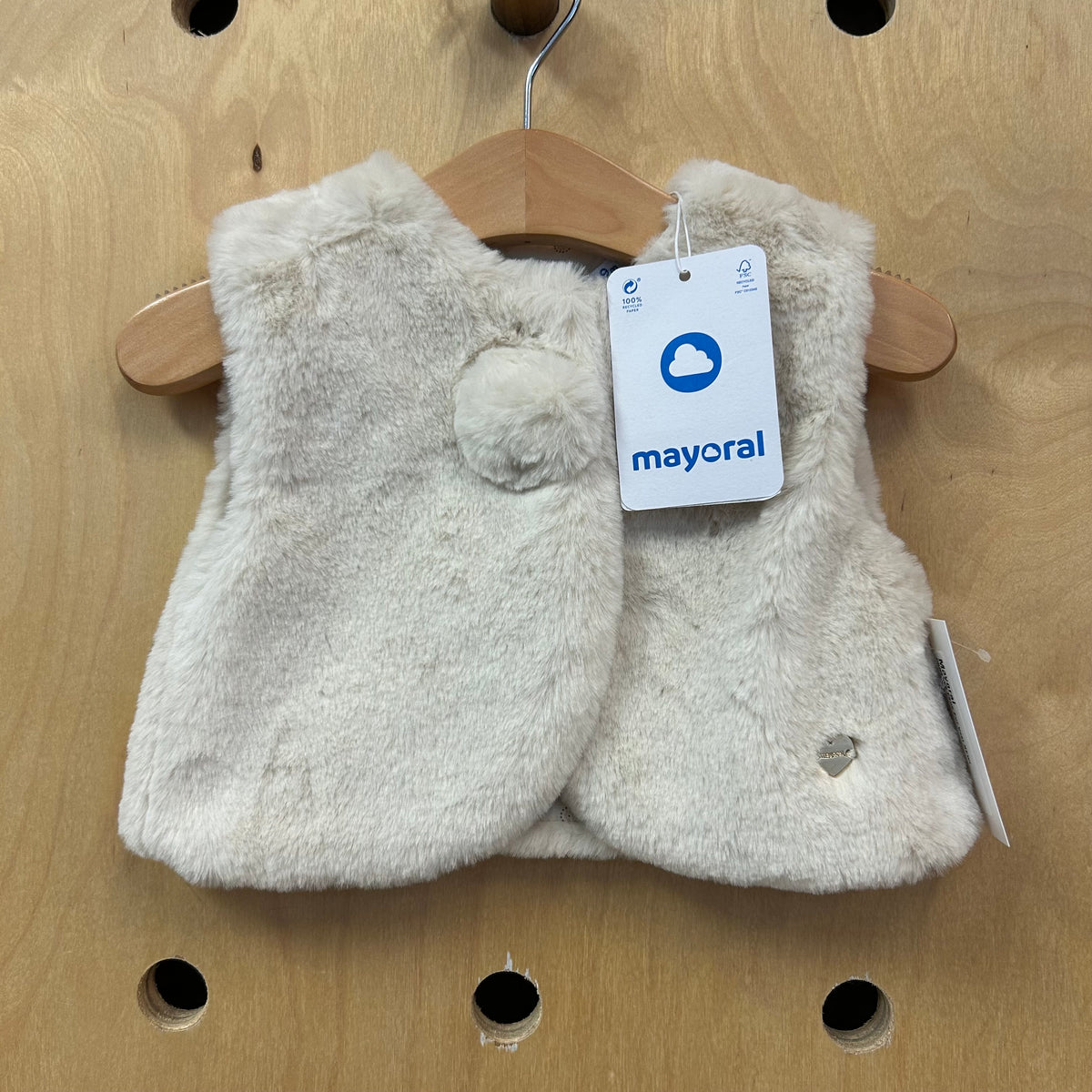 Chickpea Faux Fur Vest NEW!
