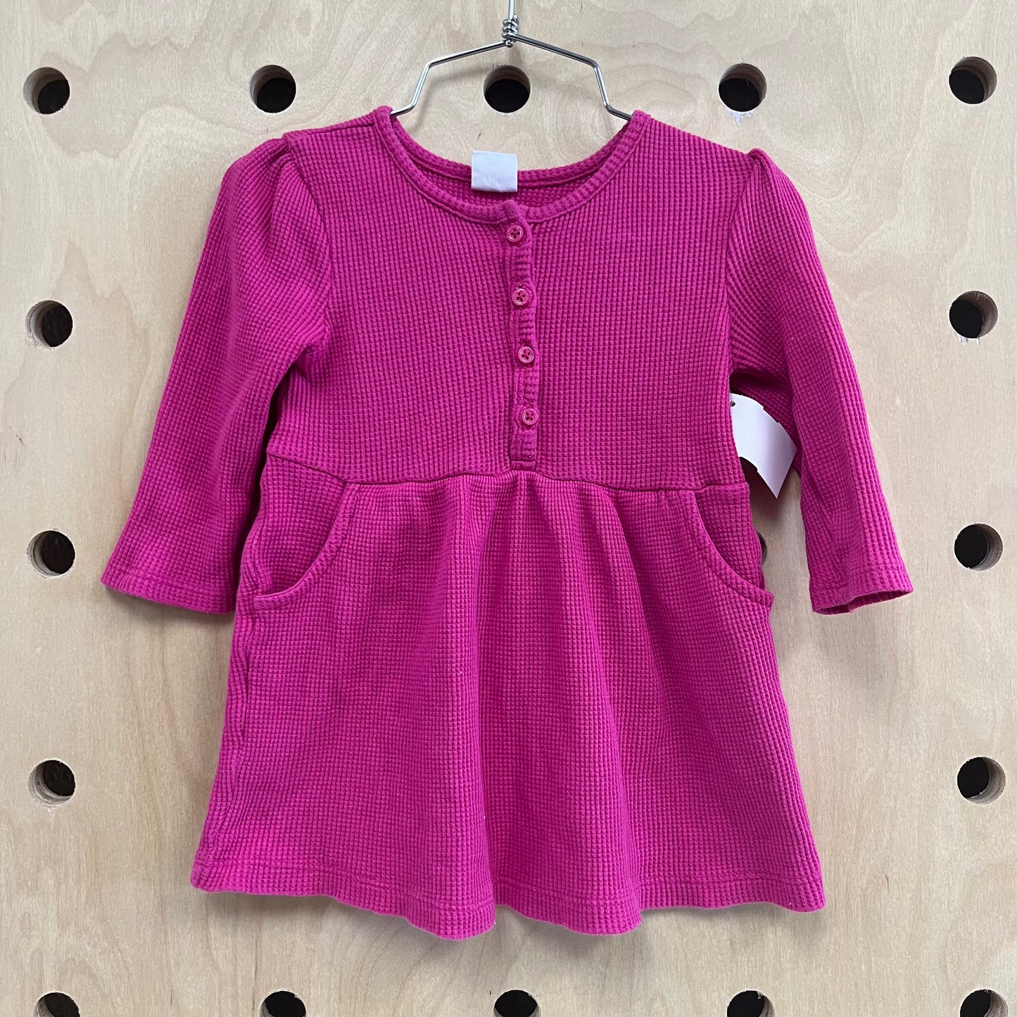 Pink Thermal LS Dress
